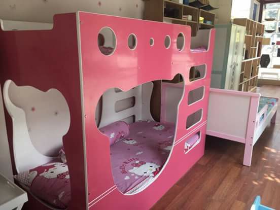 Giường ngủ 2 tầng trẻ em đẹp giá rẻ TPHCM dành cho bé nữ
